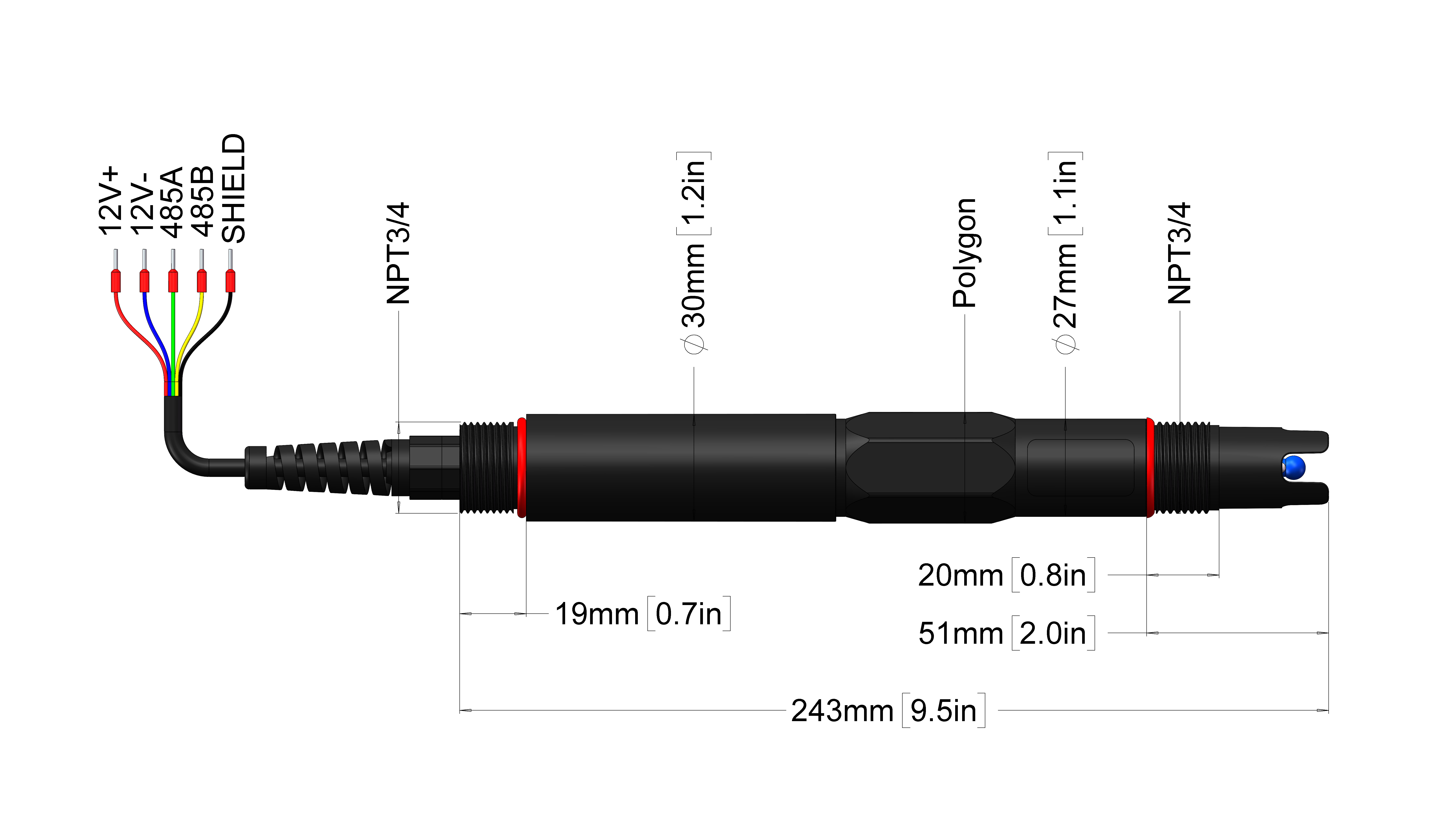 Digital pH Sensor - High Energy Type